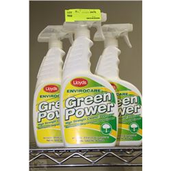 THREE BOTTLES OF LLOYDS HIGH STRENGTH CLEANER