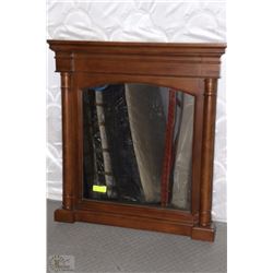 WOOD DRESSOR MIRROR 33"X35"