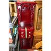 Image 1 : 2 DRAWER ROSE WOOD DISPLAY CABINET 69" H X 19" W