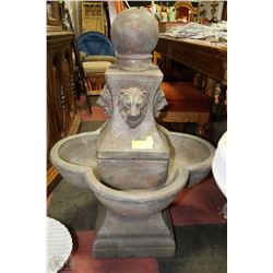 RESIN LION HEAD FOUNTAIN