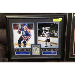 MARK MESSIER FRAMED AUTHENTIC AUTOGRAPH W/COA