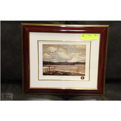FRAMED "COLD SPRING" PRINT NO'D 70/395 &