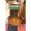 Image 1 : WOODEN ROCKING CHAIR