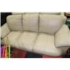 Image 1 : BEIGE LEATHER COUCH X2
