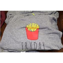 FRY DAY HOODED SWEATSHIRT ON CHOICE: SIZE MEDIUM