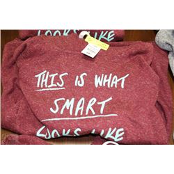 THIS IS WHAT SMART LOOKS LIKE HOODED SWEAT SHIRT