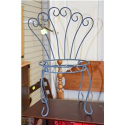 METAL CHAIR PLANT STAND 20.5" TALL