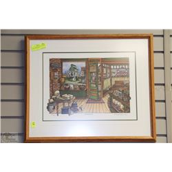 23" X 19" FRAMED PRINT BY BRENDA CAMPELL BURROWS