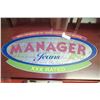 Image 1 : METAL 27"  MANAGER JEANS SIGN