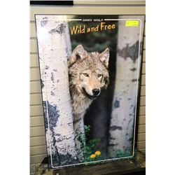 WOLF WALL PLAQUE