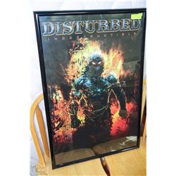 FRAMED DISTURBED ROCK POSTER (27"WX19"H)