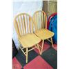 Image 1 : 2-WOODEN SIDE CHAIRS