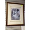Image 1 : FRAMED TIGER PICTURE 25"X 31"
