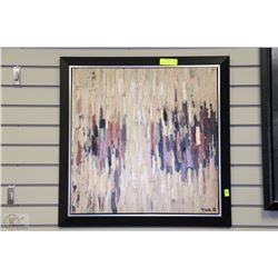 FRAMED ART PICTURE 25"X 25"