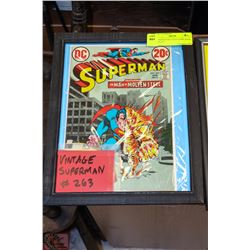 SUPERMAN #263-1970'S COMIC BOOK DISPLAY