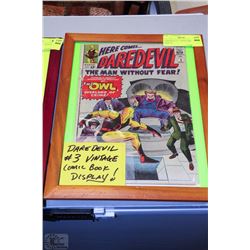 DAREDEVIL #3 -1960'S COMIC BOOK DISPLAY