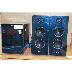 LG HOME THEATER SURROUND SOUND SYSTEM W/ BUILT IN