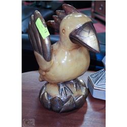 1 LARGE DECORATIVE BIRD ORNAMENT 14"H