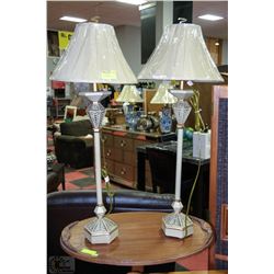 PAIR OF BUFFET STYLE LAMPS
