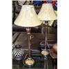 Image 1 : PAIR OF BUFFET STYLE GOLD TONE LAMPS