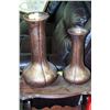 Image 1 : PAIR OF GOLD RUSTIC LOOKING VASES
