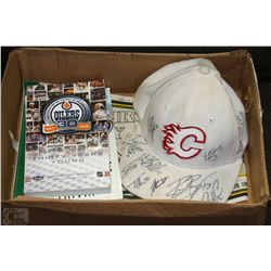 FLAT OF UNAUTHENTICATED SPORTS MEMORABILIA