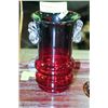 Image 1 : CRANBERRY GLASS VASE