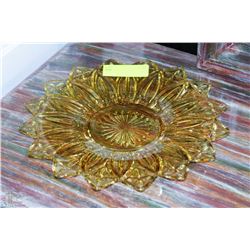ESTATE AMBER GLASS DISH