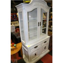 WHITE SHABBY CHIC CHINA CABINET