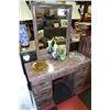 Image 1 : REFINISHED 7 DRAWER VANITY WITH MIRROR