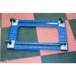 BLUE DOLLY SOLD WITH BOX OF ROLLERBLADES