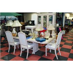 WHITEWASH OAK DINING ROOM SUITE INCLUDING