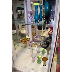 9 ASSORTED VASES AND DISHES