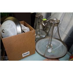 4 PC MATCHING LIGHT FIXTURE SET