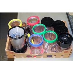 MAGIC BULLET WITH 4 LIDS,8 CUPS AND 1 CHOPPER