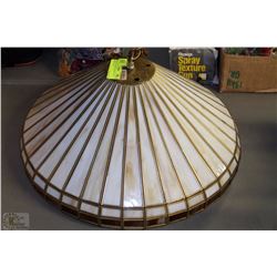 VINTAGE HANGING LAMP WITH MILK GLASS