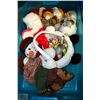 Image 1 : RUBBERMAID TOTE WITH STUFFED ANIMALS