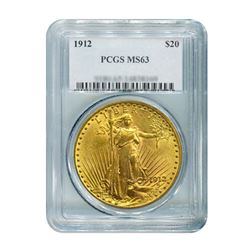 1912 $20 Saint Gaudens PCGS MS63