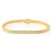 Image 2 : 2.28 TCW 18K GOLD  DIAMOND 2 ROW BRACELET