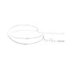 Image 2 : 0.39 TCW 18K GOLD  WHITE DIAMOND X CHAIN BANGLE