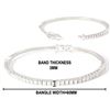 Image 1 : 1.51 TCW 14K GOLD  DIAMOND OVAL BANGLE