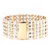 Image 2 : 2.01 TCW 18K GOLD  DIAMOND DESIGNER BRACELET