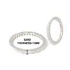Image 1 : 0.91 TCW 18K GOLD DIAMOND B & RING - 1.5mm