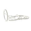 Image 3 : 1.37 TCW 14K GOLD DIAMOND CHAIN RING
