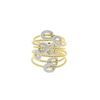 Image 2 : 0.59 TCW 18K GOLD WHITE DIAMOND BELT RING