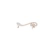 Image 2 : 1.45 TCW 14K GOLD & DIAMOND SNAKE CUFF EARRING