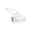 Image 2 : 1.09 TCW 14KGOLD RUBY &DIAMOND 2 FINGER RING