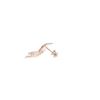 Image 2 : 0.72 TCW 14K GOLD DIAMOND BUTTERFLY STUD EARRING