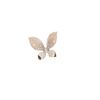 Image 3 : 0.72 TCW 14K GOLD DIAMOND BUTTERFLY STUD EARRING