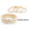 Image 1 : 3.63 TCW 14K GOLD DIAMOND STACK B & RINGS ( SET OF 3 )14K Multi Colored GOLD